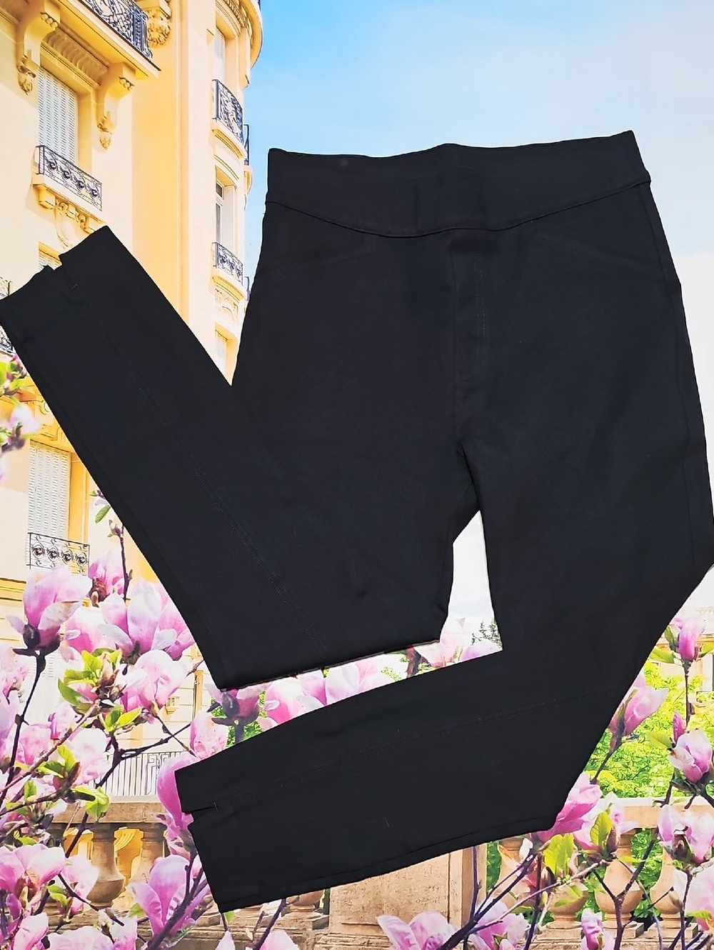 Spanx Black Thick Leggings Size Small